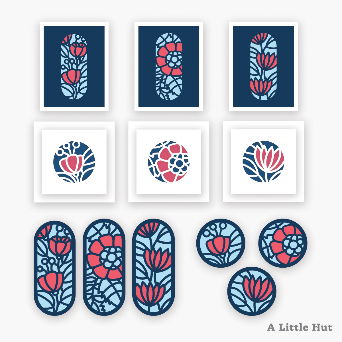 Madeline cards and bookmarks set
