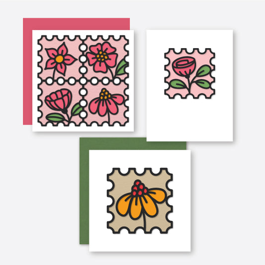 Flower stamps
