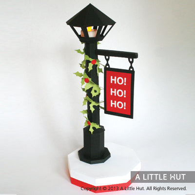 Christmas lamppost gift box